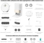 DREAME X40 Ultra Complete Robot aspirapolvere scopa rimovibile e sollevabile, pulizia approfondita con spazzola laterale, aspirazione da 12.000 Pa, pulizia automatica dello straccio e dell'asse 70 ℃ - immagine 7
