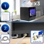 Duronic DW5 BK Lavastoviglie Libera Installazione 950W Lavastoviglie Piccola Mini Lavastoviglie per piccole cucine spazi ridotti Lavastoviglie da tavolo 7 programmi lavapiatti automatico - immagine 4