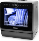 Duronic DW5 BK Lavastoviglie Libera Installazione 950W Lavastoviglie Piccola Mini Lavastoviglie per piccole cucine spazi ridotti Lavastoviglie da tavolo 7 programmi lavapiatti automatico - immagine 2