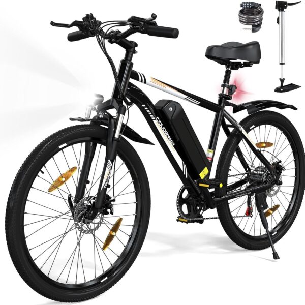 COLORWAY BK15 26" Bicicletta elettrica per adulti, Bici da montagna, EBike con batteria rimovibile 36V 15Ah, display LCD, doppio freno a disco, sedili ammortizzanti, autonomia fino a 45-100 km