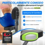 Ultrasport F-Bike Cyclette da Casa Pieghevole I Cyclette Pieghevole da Casa fino a 130 KG con Sella Extra Confortevole, LCD Display e Sensori delle Pulsazioni, Cyclette da Camera - immagine 3