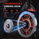 MERACH Cyclette da Casa con Resistenza Magnetica, Bicicletta da Appartamento Silenziosa con Sella Confortevole Migliorata, Schermo LCD, Supporto Tablet, App Esclusiva, Ideale per Training Aerobico - immagine 3