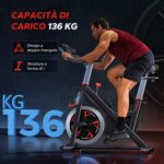 MERACH Cyclette da Casa con Resistenza Magnetica, Bicicletta da Appartamento Silenziosa con Sella Confortevole Migliorata, Schermo LCD, Supporto Tablet, App Esclusiva, Ideale per Training Aerobico - immagine 4
