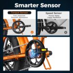 ENGWE Bici Elettrica Pieghevole,20"×4.0" Fat Tire 7 Velocità Bicicletta Elettrica da 48V 13Ah Batteria Rimovibile, Autonomia di 50-120 km E-bike da per Ogni Terreno & MTB & Spiaggia & Neve - immagine 4