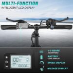 ELEKGO Bicicletta Elettrica, 203.0 pneumatici grassi Bici Elettrica Pieghevole, City E-bike con 250W motore, 36V 12Ah batteria rimovibile, 7 Velocità MTB E Bike per Adulti Unisex - immagine 3