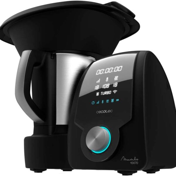 Cecotec Robot di Cucina Mambo 10070. 1700 W, App, Cucchiaio MamboMix, 30 Funzioni, Bilancia, Caraffa in Acciaio Inossidabile da 3,3 litri lavabile in lavastoviglie, Ricettario