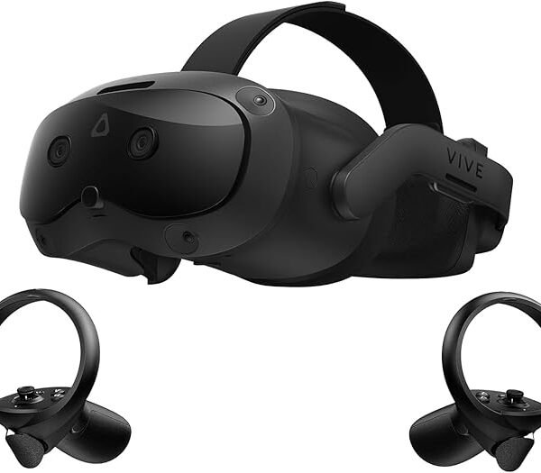 HTC Vive Focus Vision Pacchetto: realtà mista e visore VR per PC, controller, Edizione consumer, kit di streaming cablato Vive, Compatibile con la modalità DisplayPort
