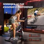 MERACH Cyclette da Casa con Resistenza Magnetica, Bicicletta da Appartamento Silenziosa con Sella Confortevole Migliorata, Schermo LCD, Supporto Tablet, App Esclusiva, Ideale per Training Aerobico - immagine 7