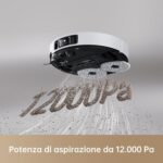 DREAME X40 Ultra Complete Robot aspirapolvere scopa rimovibile e sollevabile, pulizia approfondita con spazzola laterale, aspirazione da 12.000 Pa, pulizia automatica dello straccio e dell'asse 70 ℃ - immagine 6