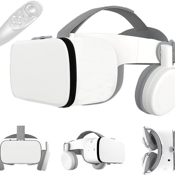 Occhiali VR 110° IMAX FOV Cuffie pieghevoli VR con telecomando per telefoni da 4,7 a 6,2 pollici (iOS e Android) - Ideale per film coinvolgenti e giochi