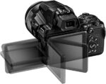 Nikon Coolpix P950 Fotocamera Digitale, Sensore CMOS 16,79 MP, Zoom ottico 83X, filmati 4K, LCD a angolazione variabile, mirino elettronico OLED, WiFi, Bluetooth, Nero - immagine 8