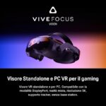 HTC Vive Focus Vision Pacchetto: realtà mista e visore VR per PC, controller, Edizione consumer, kit di streaming cablato Vive, Compatibile con la modalità DisplayPort - immagine 3