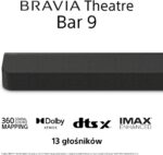 Sony BRAVIA Theatre Bar 9 Soundbar Singola Dolby Atmos, DTS:X, 13 altoparlanti, Wi-Fi, Bluetooth, Mappatura audio surround 360, audio Hi Res, Nero, HT-A9000 - immagine 2