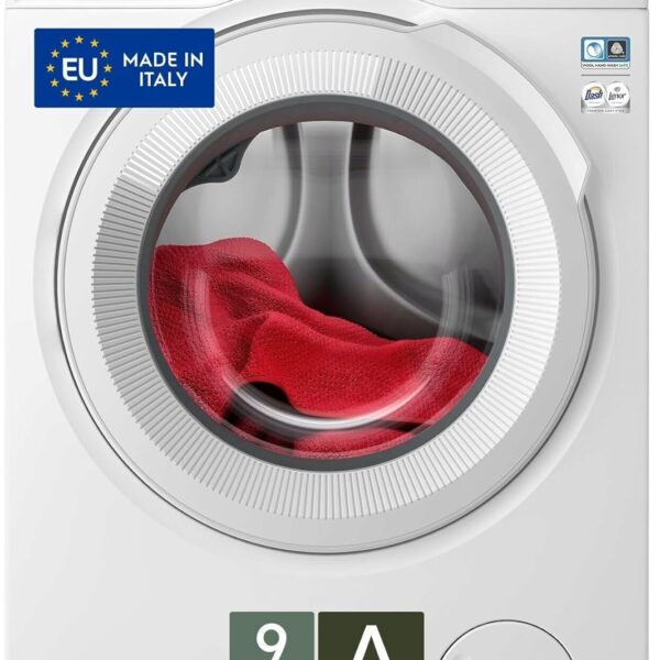 AEG ProSteam Serie 7000 Lavatrice a carica frontale LR7D94GW, PreciseWash, programma Vapore Refresh, 9 kg, Classe A, colore Bianco