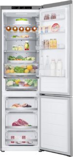 LG GBV7280AMB Frigorifero Combinato Total No Frost, 387L, Classe A, Porte Piatte, Door e Linear Cooling, Fresh Balancer e Converter, Metal Fresh, Compressore Smart Inverter, Metal Sorbet - immagine 5