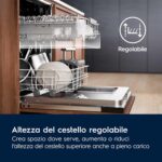 Electrolux 600, lavastoviglie da incasso totale LSV48400L, 14 coperti, SatelliteClean, vassoio portaposate MaxiFlex, 60 cm[Classe di efficienza energetica - immagine 5