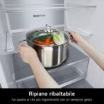 LG GBV7280AMB Frigorifero Combinato Total No Frost, 387L, Classe A, Porte Piatte, Door e Linear Cooling, Fresh Balancer e Converter, Metal Fresh, Compressore Smart Inverter, Metal Sorbet - immagine 7