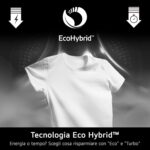 LG AI DD D4R3009NSWB Lavasciuga 9 / 6kg Serie R3 Classe A-10%/D, Lavatrice e Asciugatrice Insieme, 1400 giri, Lavaggio a Vapore, Eco Hybrid, Allergy Care, Motore Inverter Direct Drive, Bianca - immagine 9