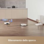 DREAME X40 Ultra Complete Robot aspirapolvere scopa rimovibile e sollevabile, pulizia approfondita con spazzola laterale, aspirazione da 12.000 Pa, pulizia automatica dello straccio e dell'asse 70 ℃ - immagine 8