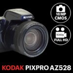 KODAK Pixpro AZ528 - Fotocamera Bridge Digitale 16 Mpixel, Zoom ottico x52, Stabilizzatore Ottico, Schermo LCD da 3 pollici, Video Full HD 1080p, Batteria agli ioni di litio - Blu Notte - immagine 4