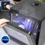 Duronic DW5 BK Lavastoviglie Libera Installazione 950W Lavastoviglie Piccola Mini Lavastoviglie per piccole cucine spazi ridotti Lavastoviglie da tavolo 7 programmi lavapiatti automatico - immagine 8