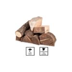 10 kg di legna di quercia. Tronchi ideali per camini, caldaie, stufe e fuochi duraturi in generale. Legna secca proveniente da p - immagine 2