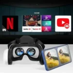 Cuffie VR Shinecon per Smartphone 3D Bluetooth, Z6 - Bianco - immagine 3