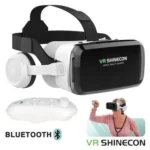 Cuffie VR Shinecon per Smartphone 3D Bluetooth, Z6 - Bianco
