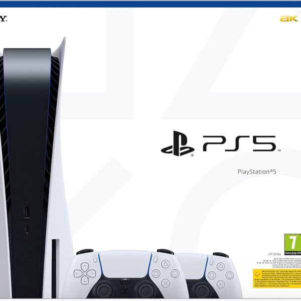 Playstation 5 Standard Console + 2 Controller DualSense White